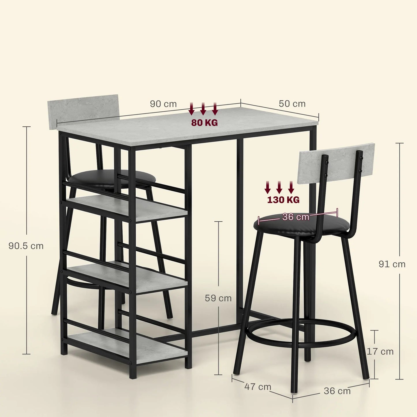 3 Piece Breakfast Table