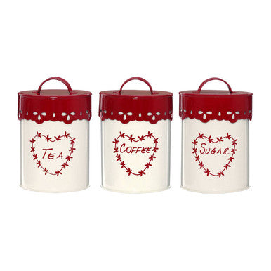 Tea Coffee and Sugar Canister Set