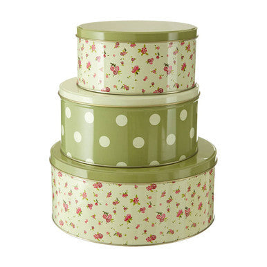 Three Round Storage Tins