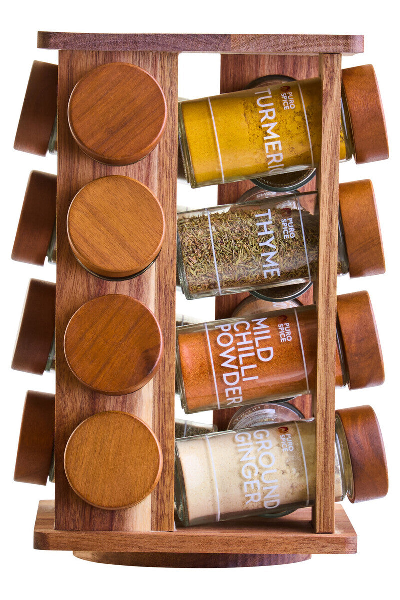 Revolving Spice Rack with 16 Jars