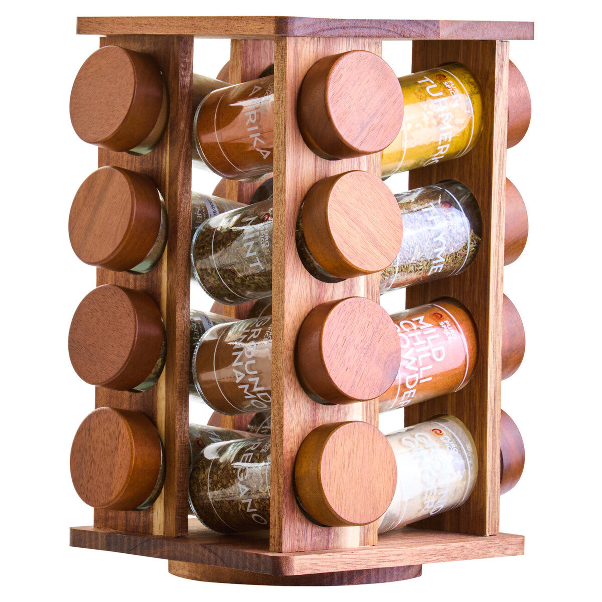Revolving Spice Rack with 16 Jars