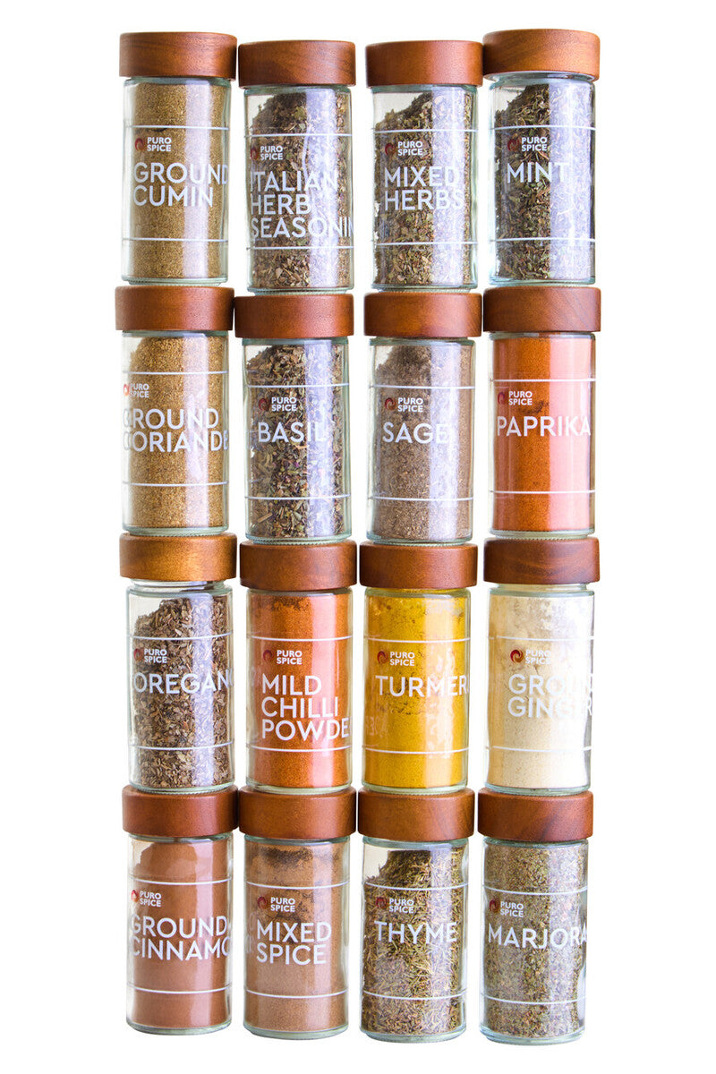 Revolving Spice Rack with 16 Jars