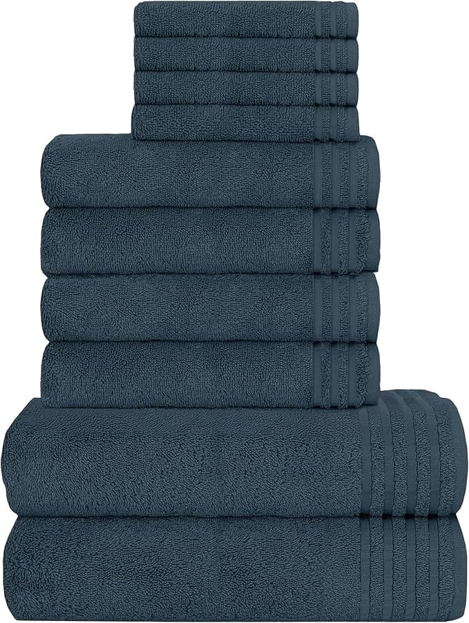 10 Piece Monaco Luxury Egyptian Cotton Towel Set