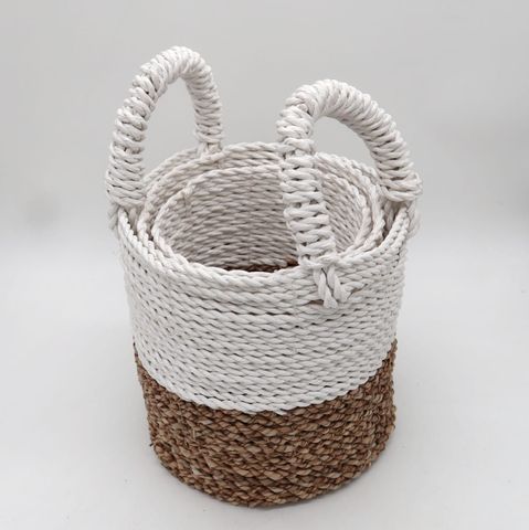 Natural Seagrass Storage Baskets
