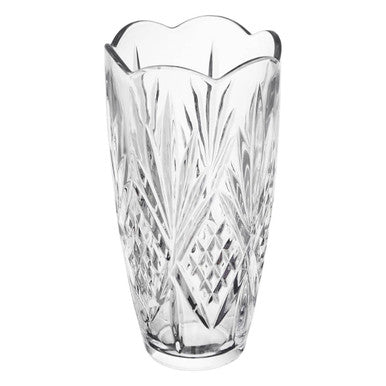 Crystal Scalloped Vase