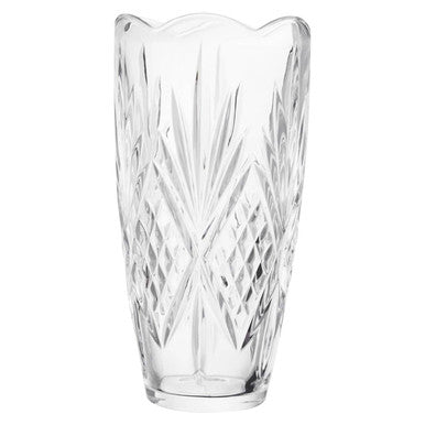 Crystal Scalloped Vase