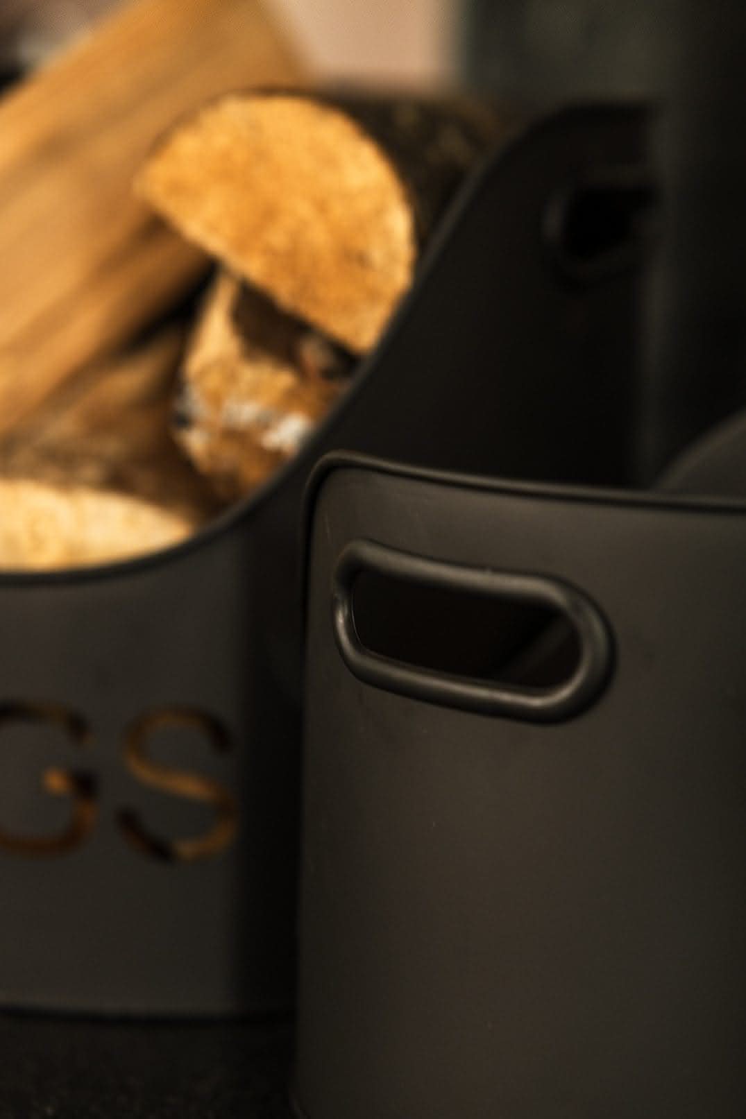 Log, Kindling and Matchstick Holder Set
