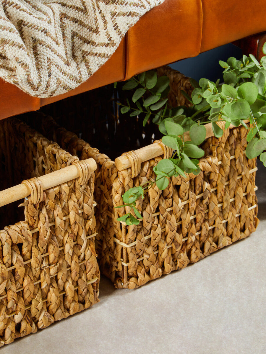 Set Of 5 Water Hyacinth Storage Baskets