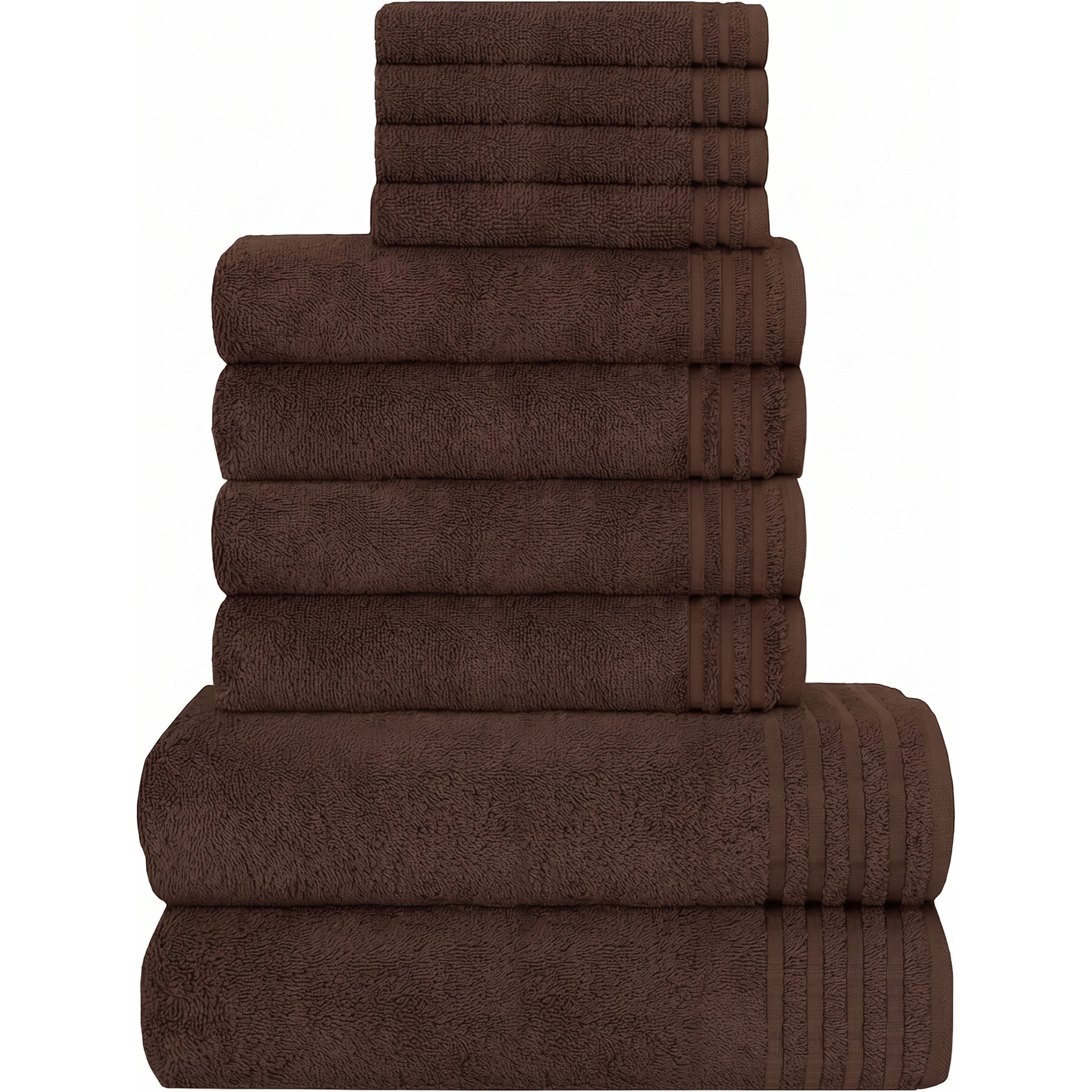 10 Piece Monaco Luxury Egyptian Cotton Towel Set