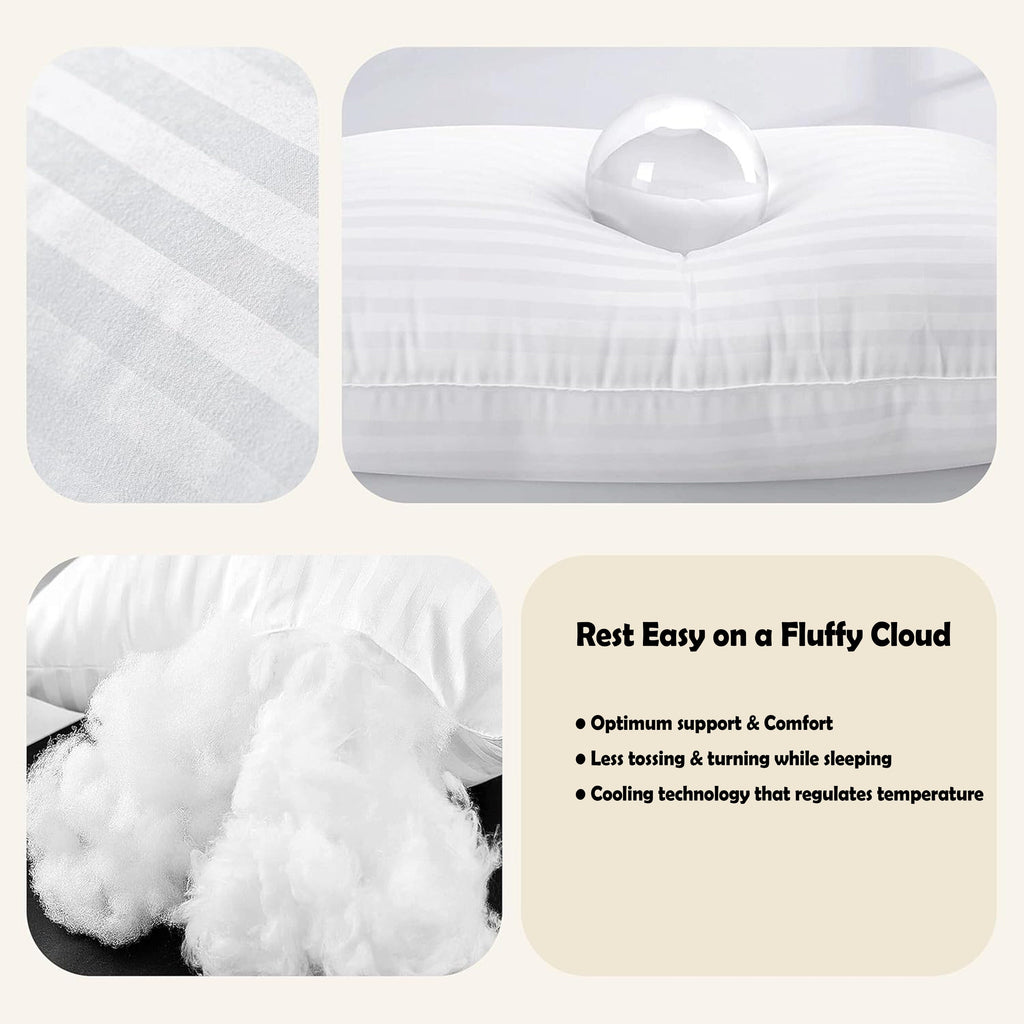 2 Pack Luxury Pillows Hypoallergenic