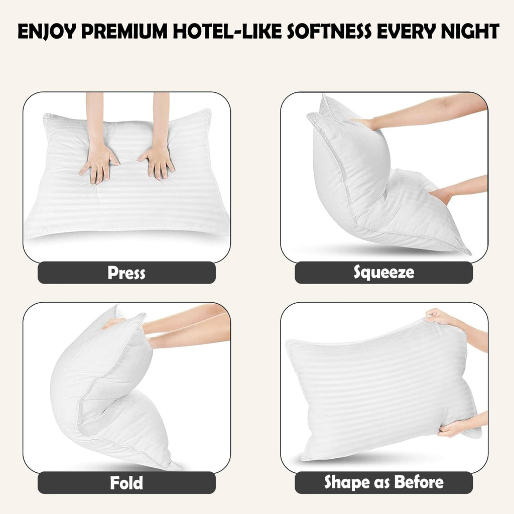 2 Pack Luxury Pillows Hypoallergenic