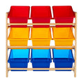 Kids 3 Tier Pine Frame Storage Unit