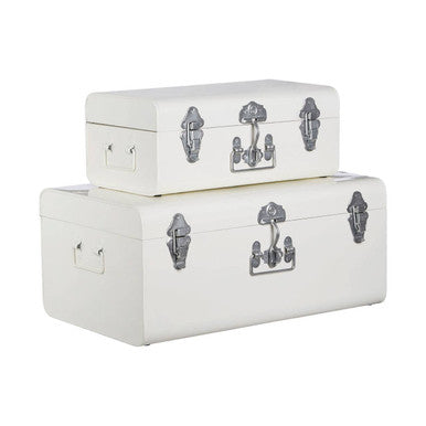Two Ivory Storage Trunks
