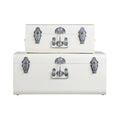 Two Ivory Storage Trunks