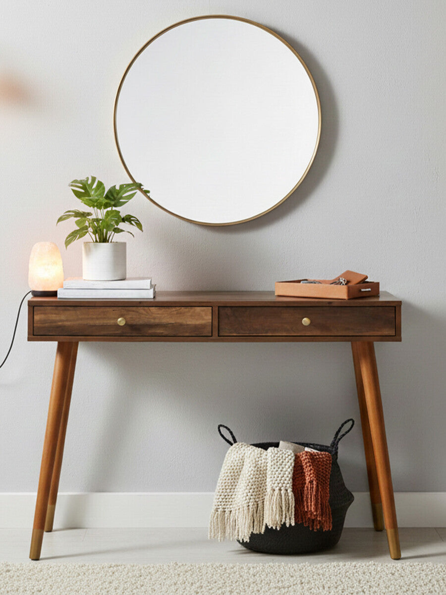 Console Table with 2 Storage Drawers