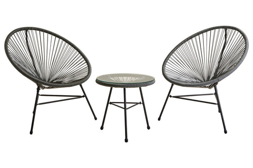3 Piece Rattan Patio Set