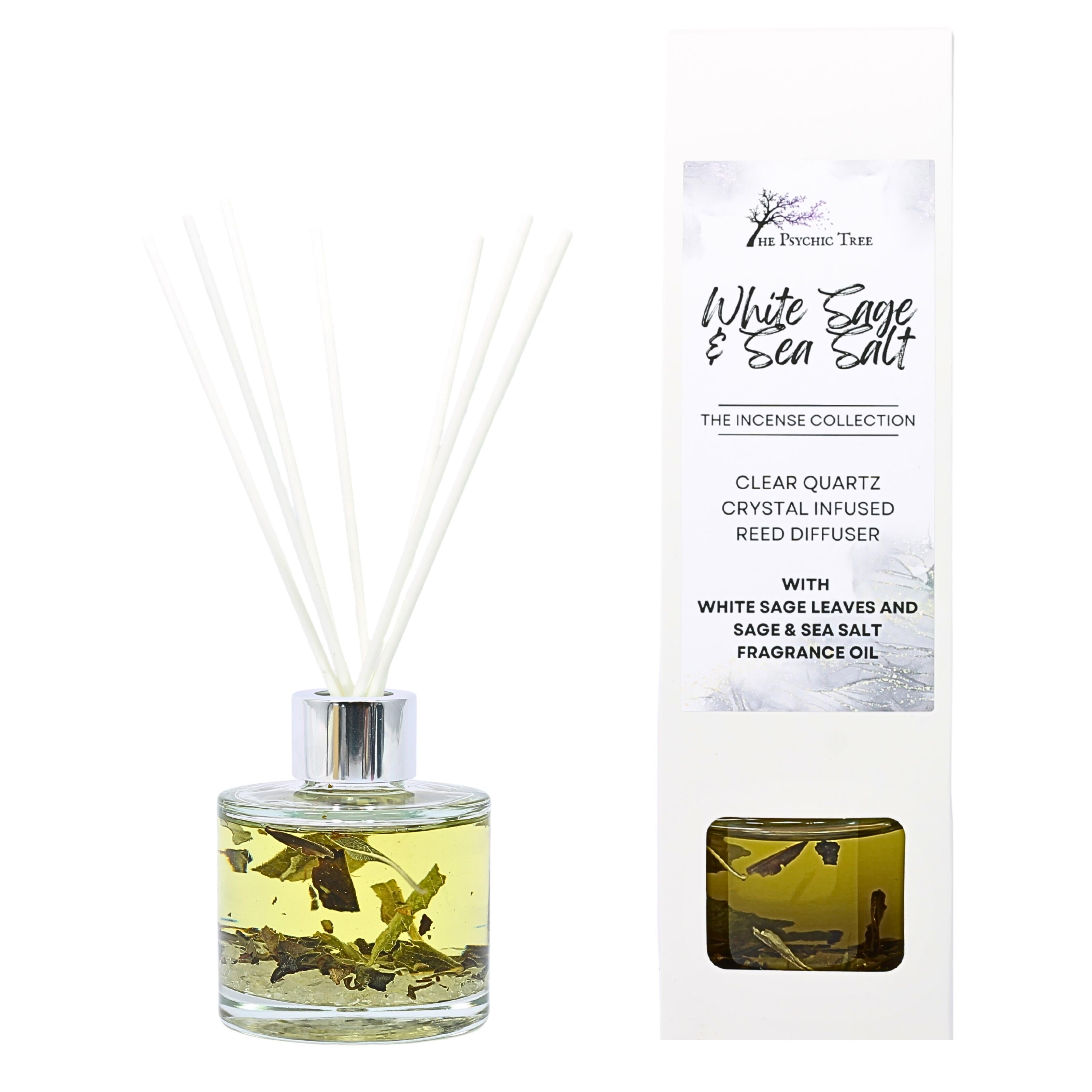 White Sage & Sea Salt Crystal Infused Reed Diffuser