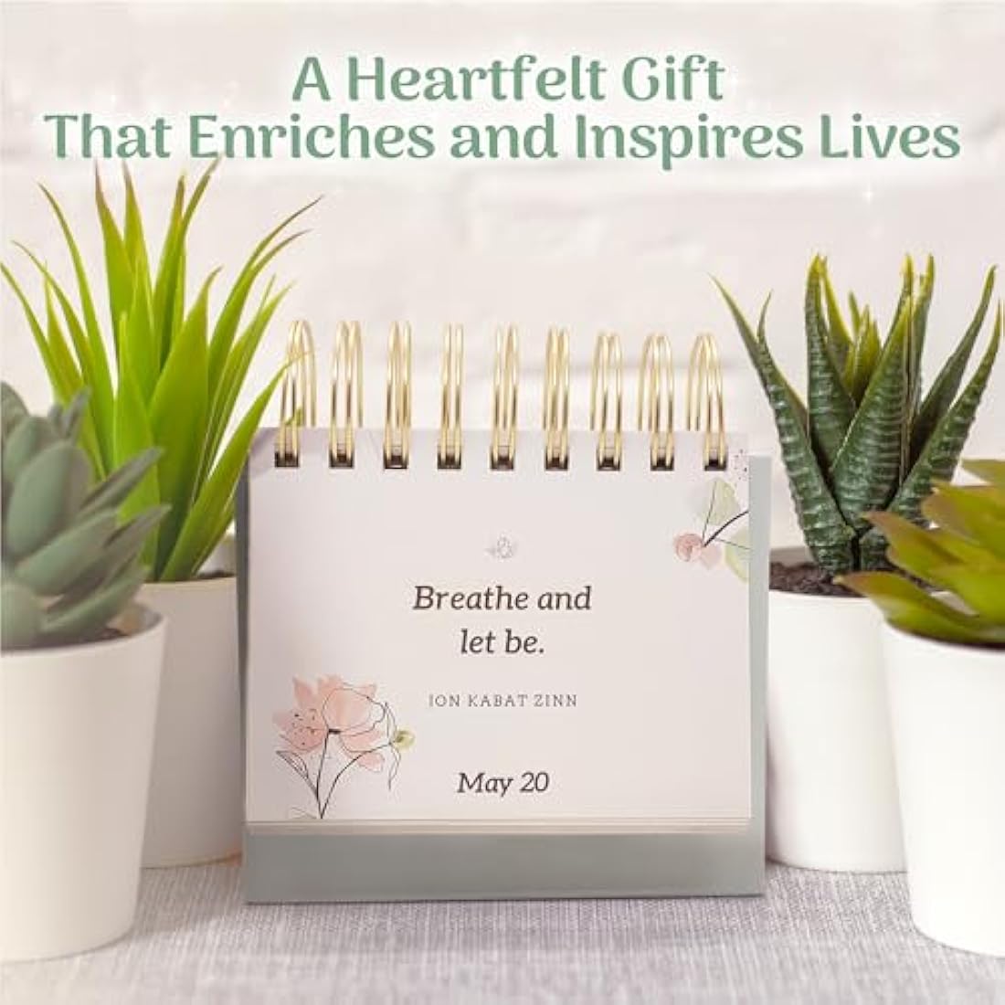 Daily Self Care Quotes Mindfulness Perpetual Calendar