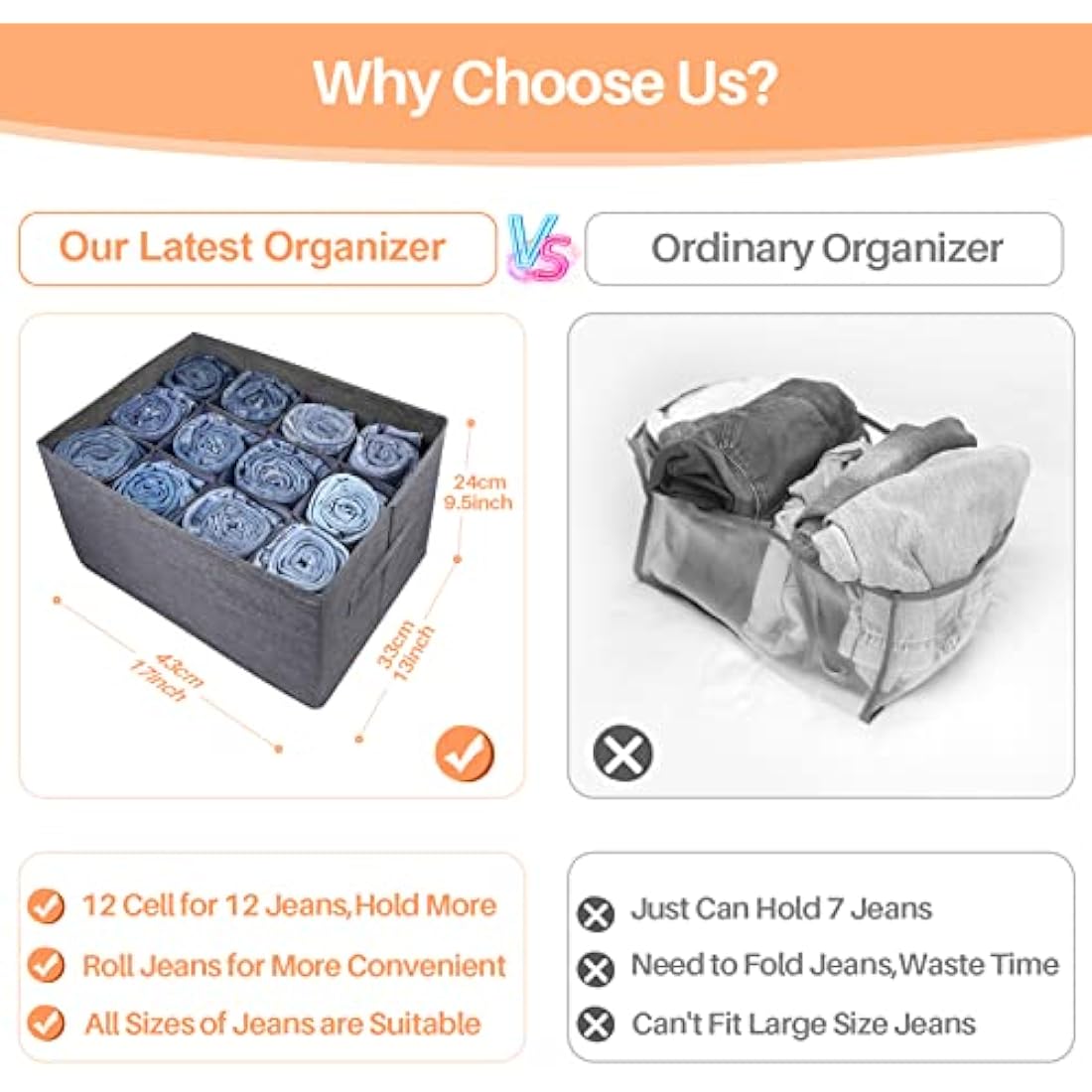 Wardrobe Organiser Clothes Storage Boxes