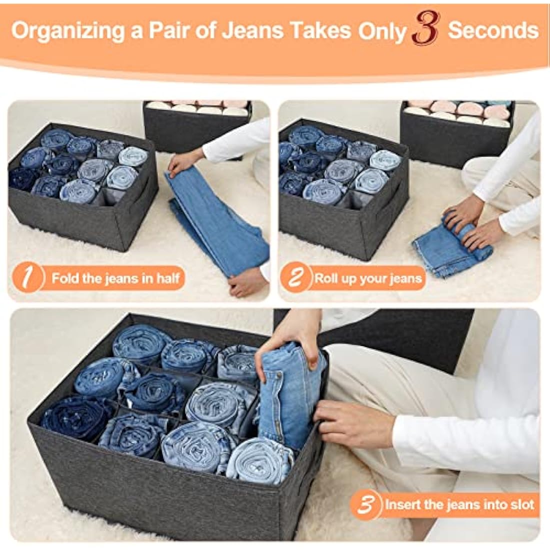 Wardrobe Organiser Clothes Storage Boxes