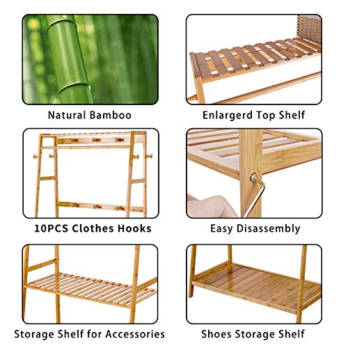 Bamboo Clothes Rail