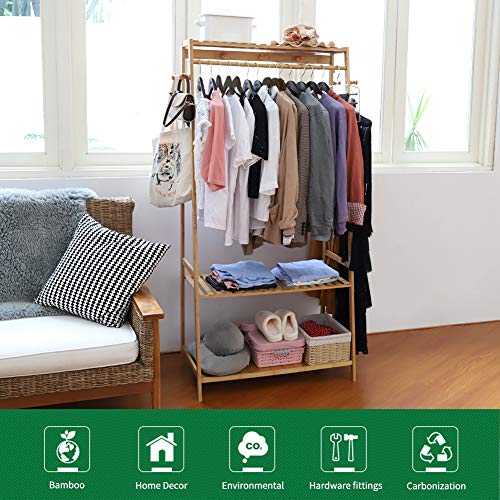 Bamboo Clothes Rail