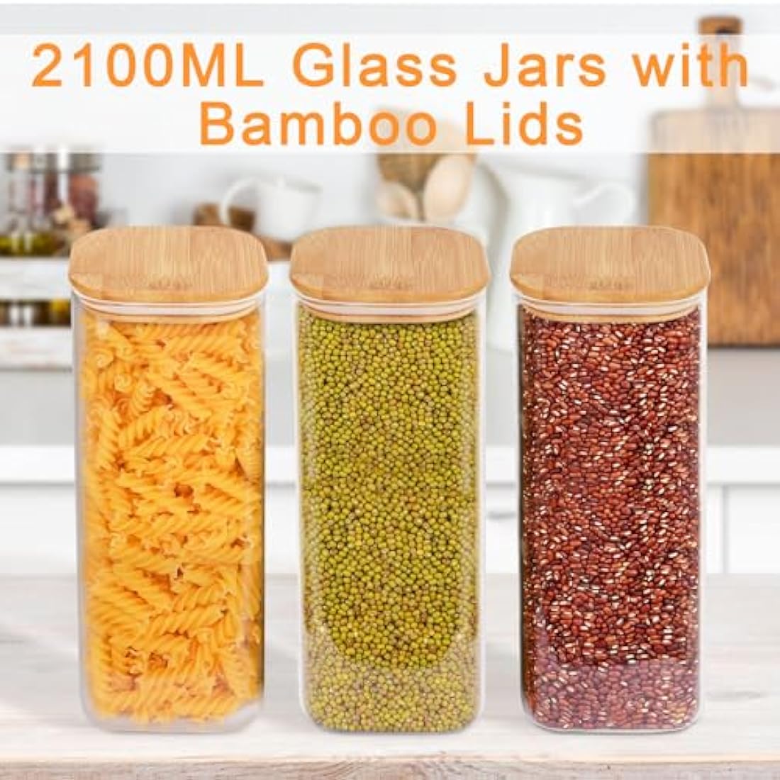 Glass Storage Jars with Lids