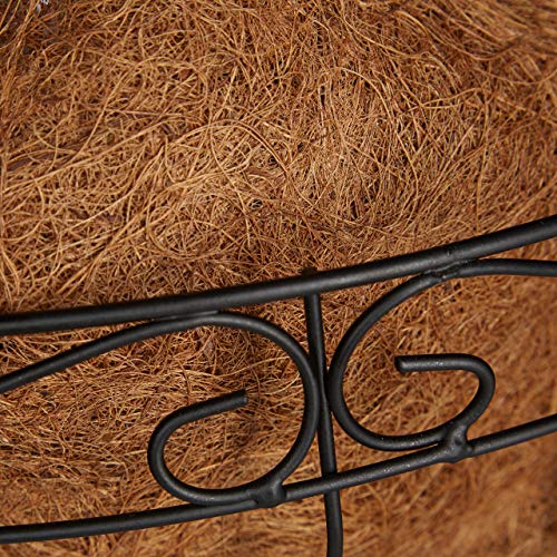 Set of 3 Flower Baskets, Coconut