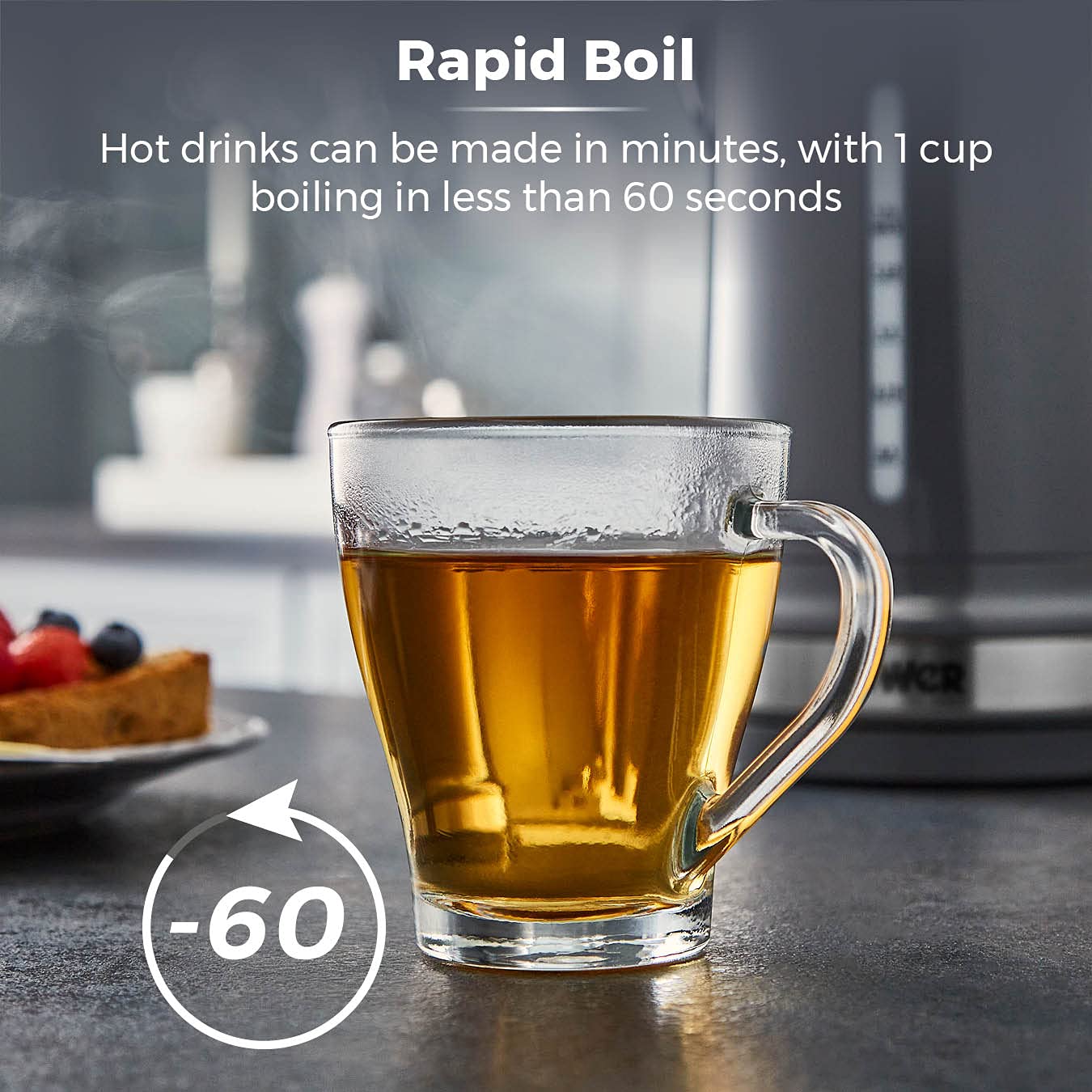 Tower Jug Kettle with Rapid Boil