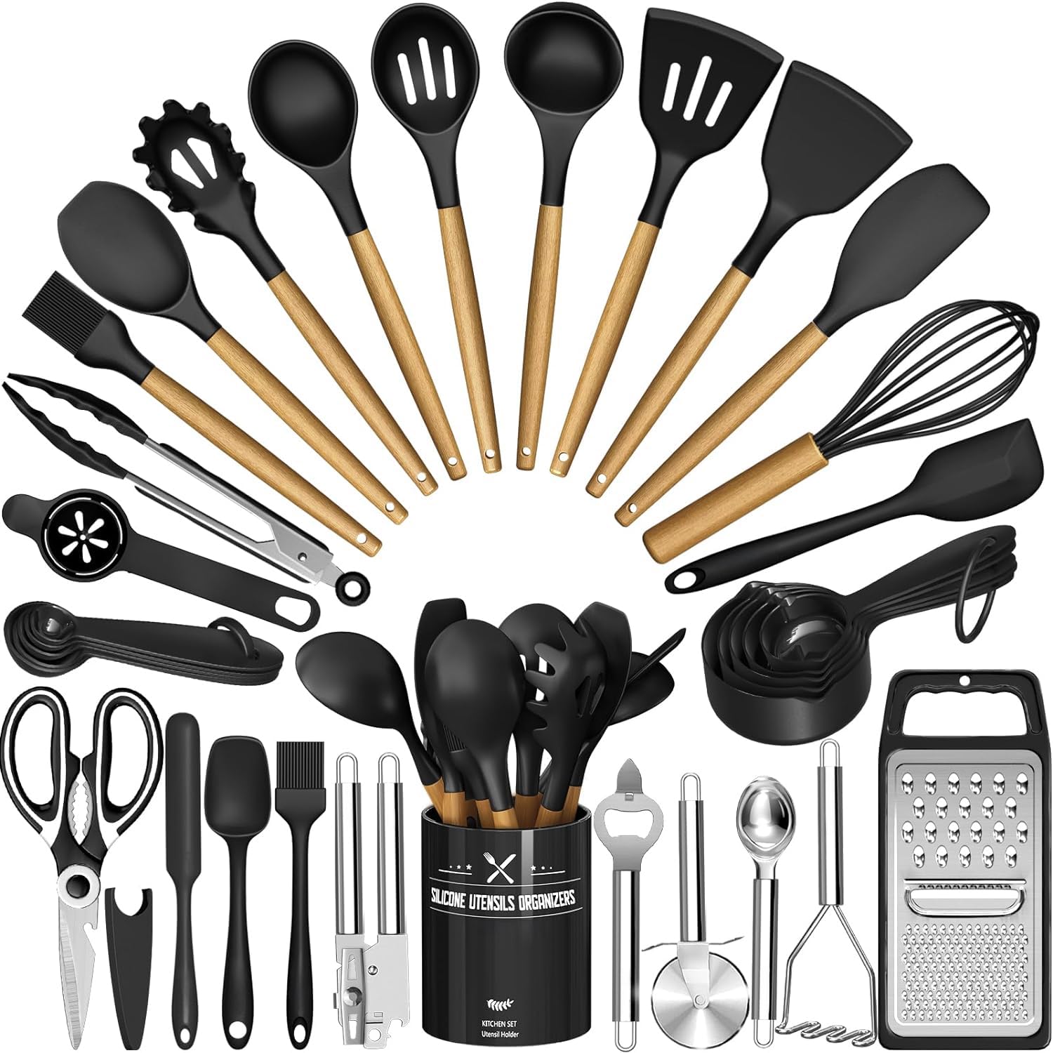 Kitchen Utensils Set - 34PCS Silicone Cooking Utensils