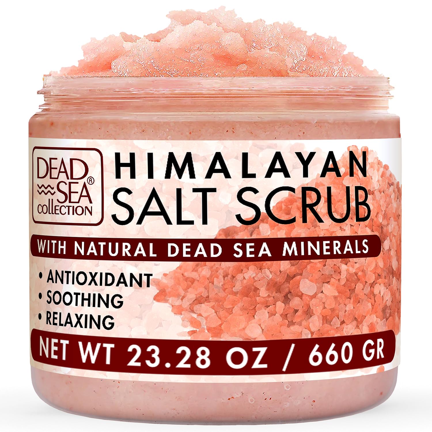Body Scrub with Himalayan Pink Salt and Dead Sea Minerals