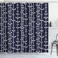 Geometric Shower Curtain Set with Hooks