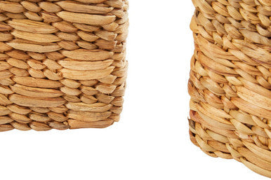Natural Water Hyacinth Storage Baskets