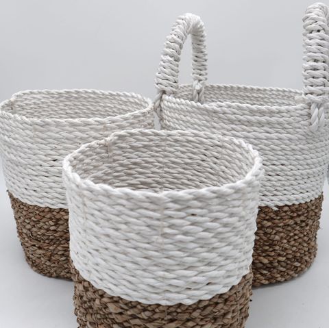 Natural Seagrass Storage Baskets