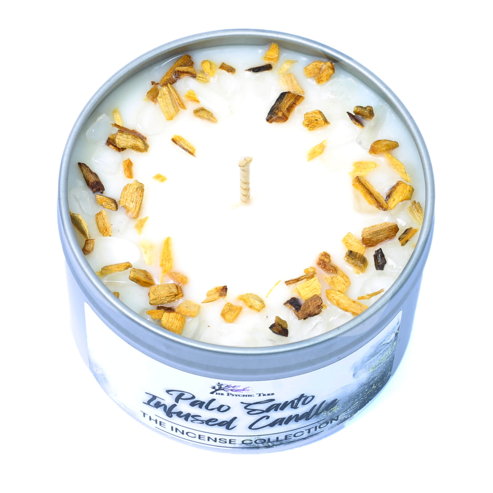 Palo Santo Crystal Infused Scented Candle