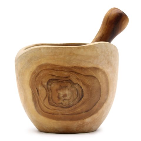Teak Pestal & Morter