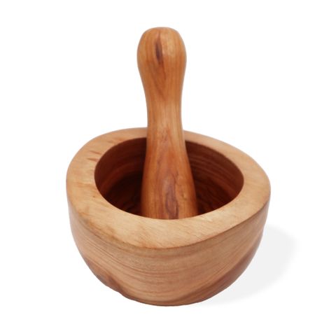 Teak Pestal & Morter
