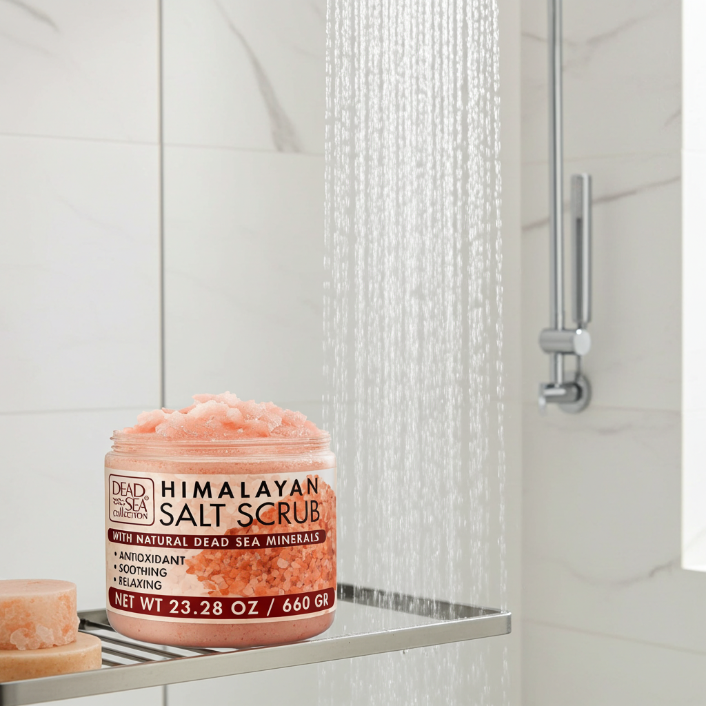 Body Scrub with Himalayan Pink Salt and Dead Sea Minerals