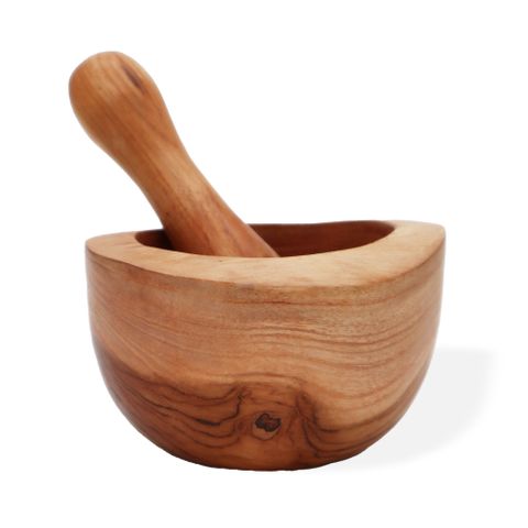 Teak Pestal & Morter
