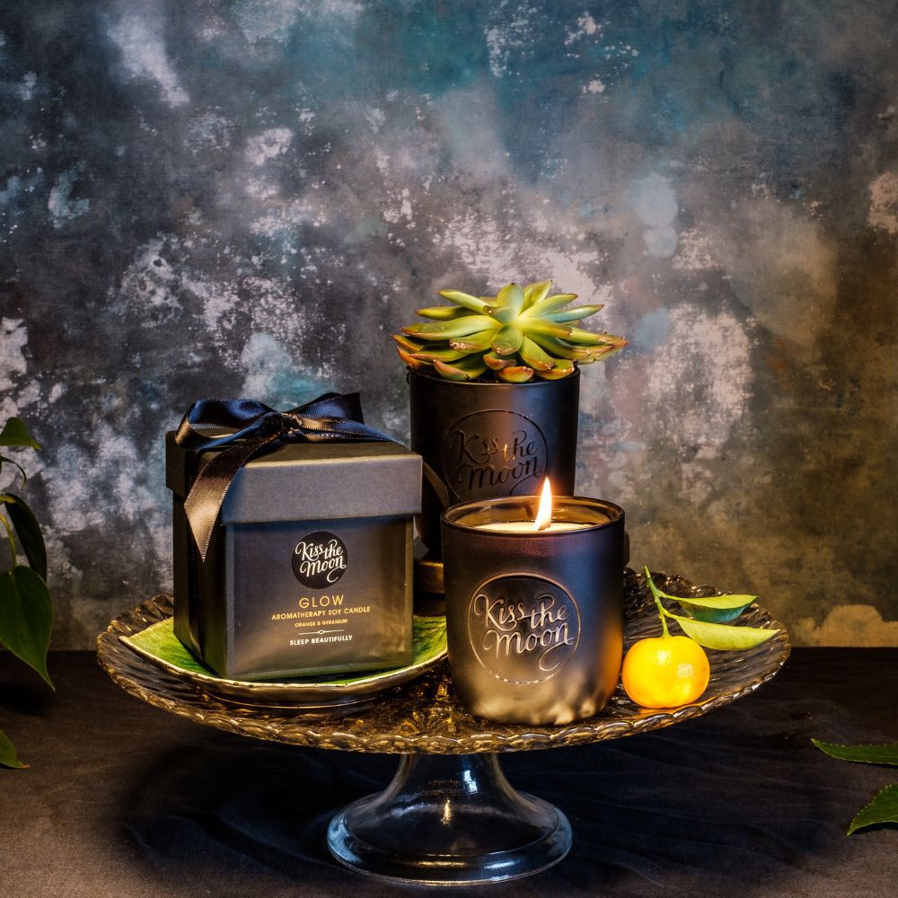 Glow Aromatherapy Soy Candle Orange & Geranium