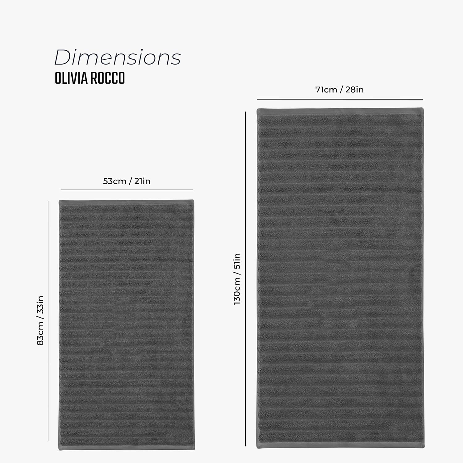 Hydro Cotton Ribbed Towels
