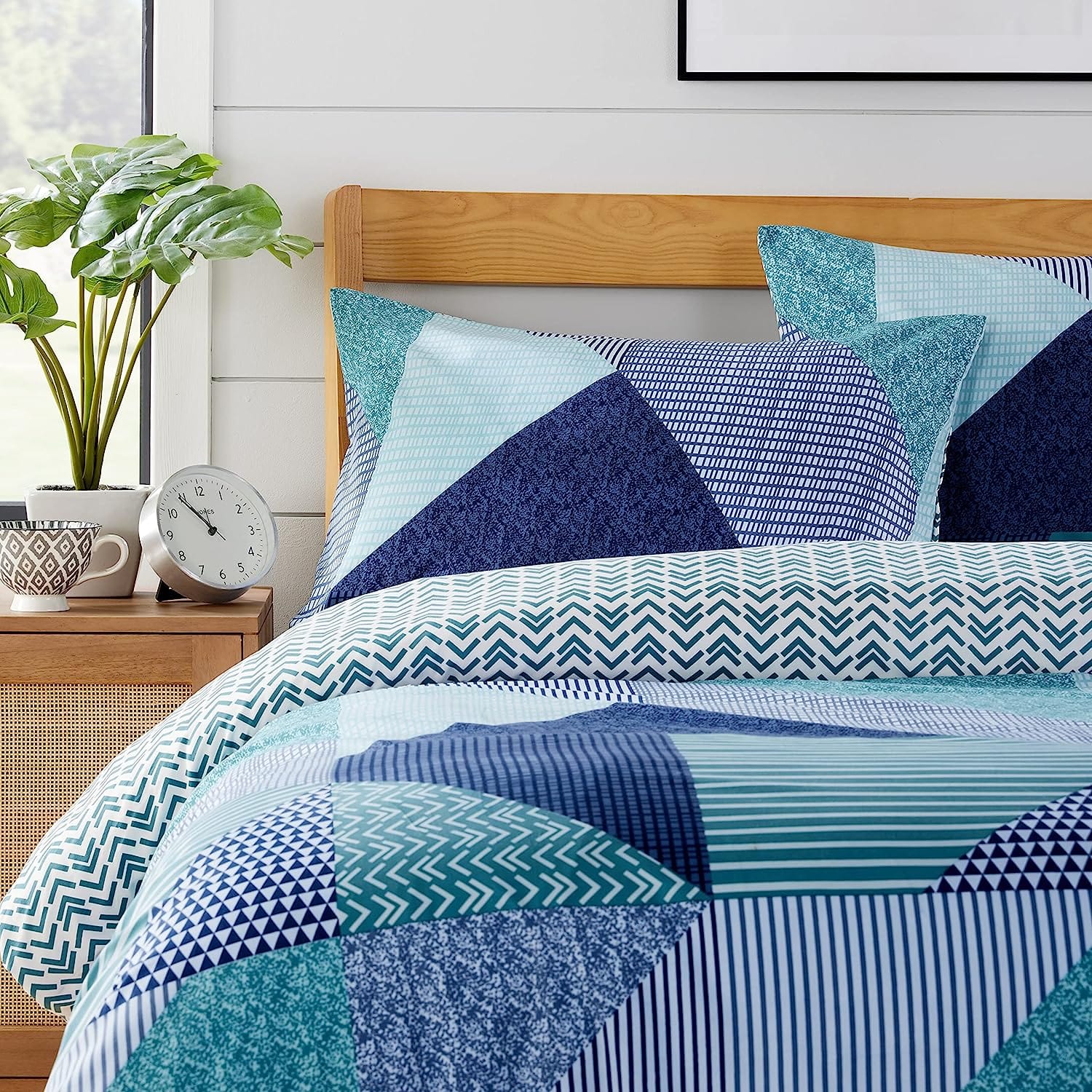 Jasper Teal Durable Printed Duvet Cover Set