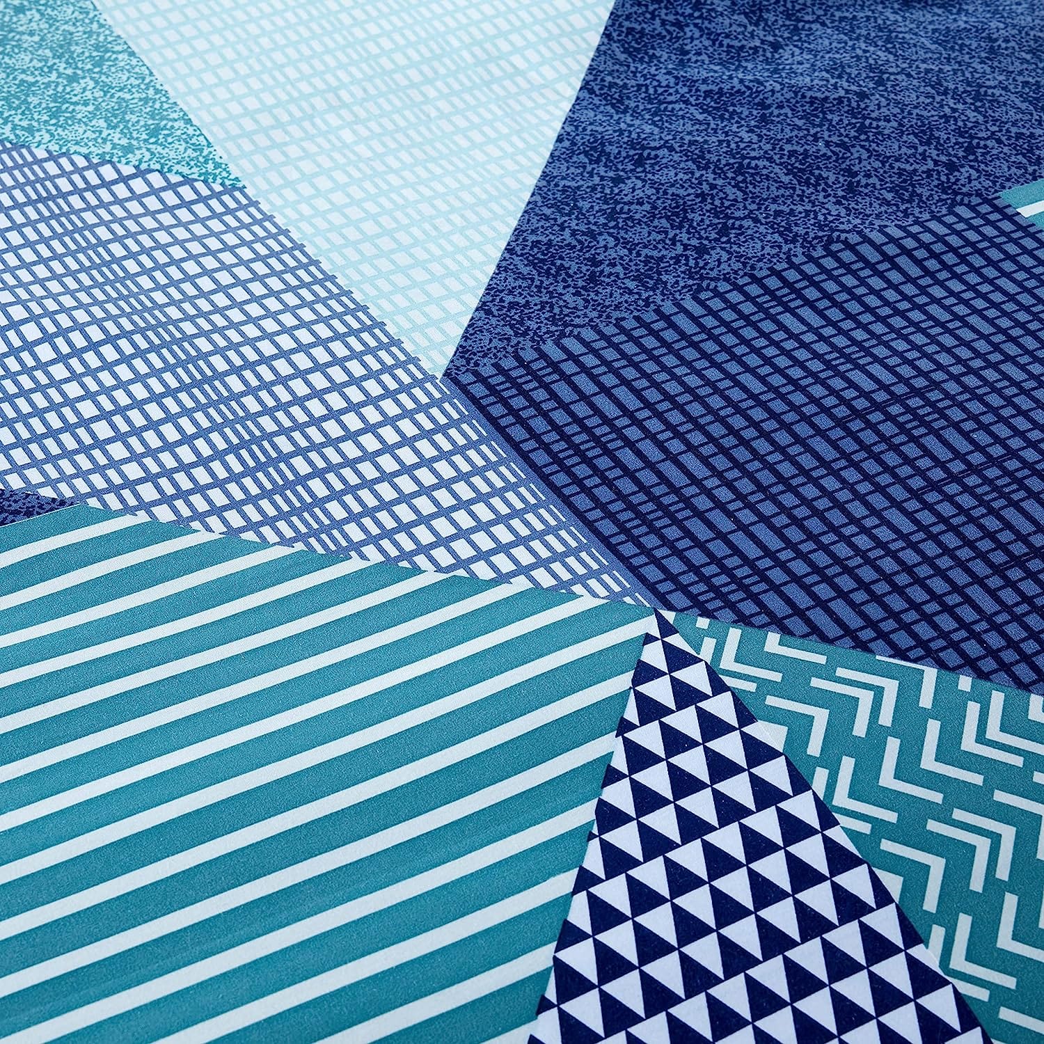 Jasper Teal Durable Printed Duvet Cover Set