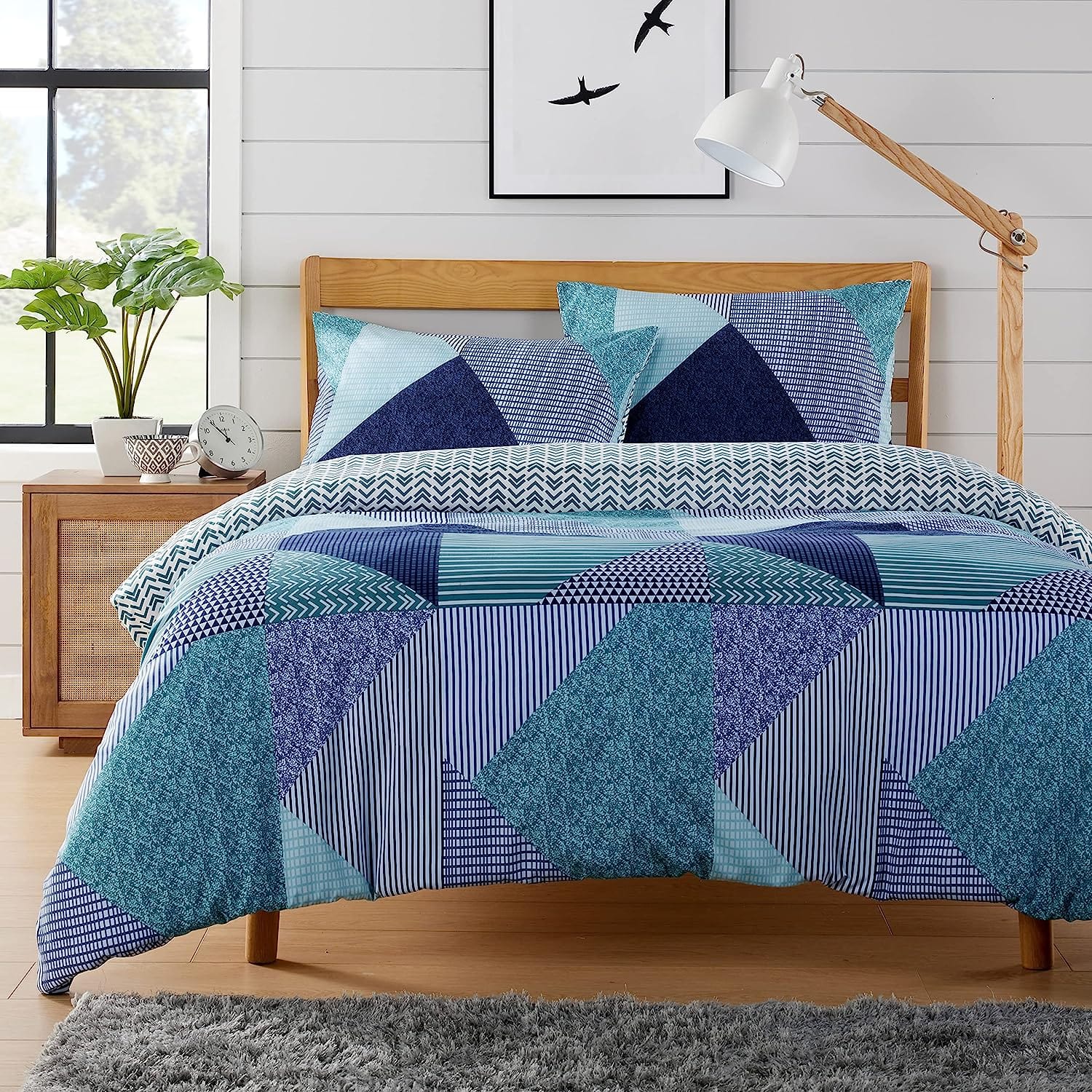 Jasper Teal Durable Printed Duvet Cover Set