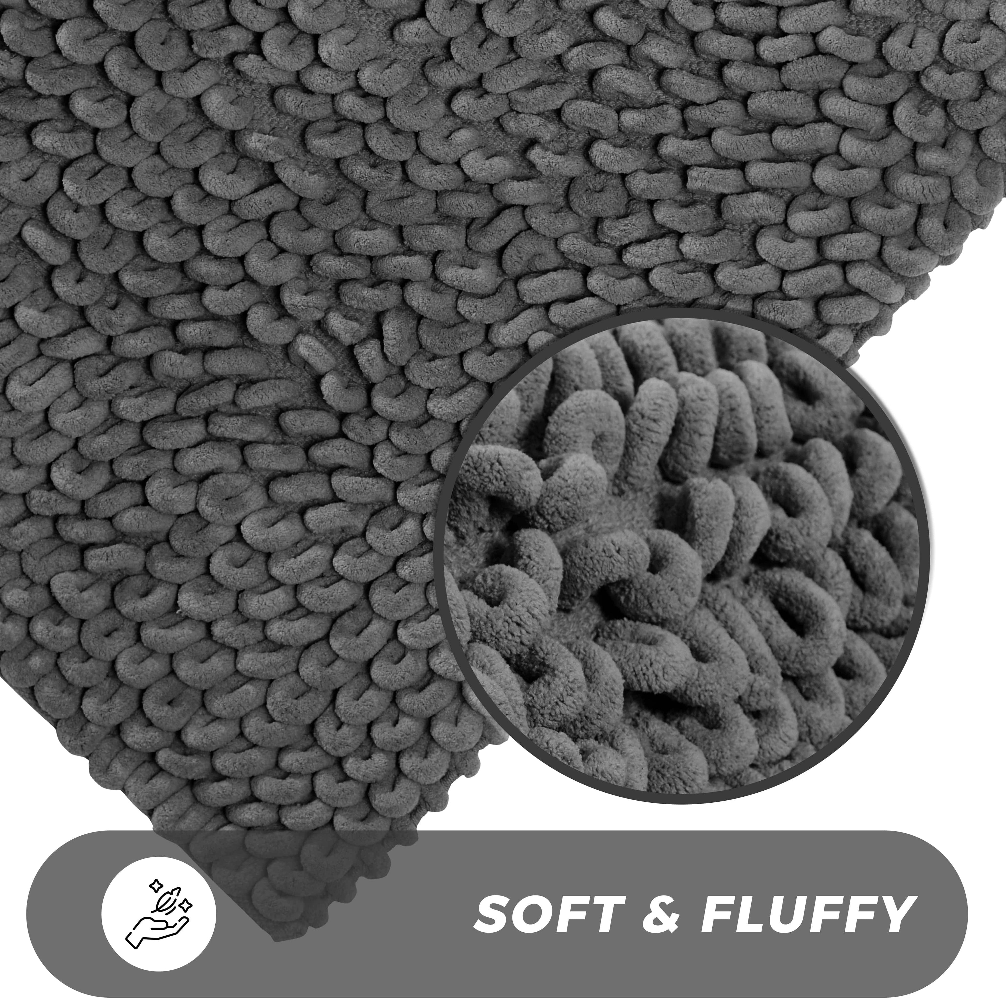 Jumbo Loop Bath Mat Non Slip Water Absorbent