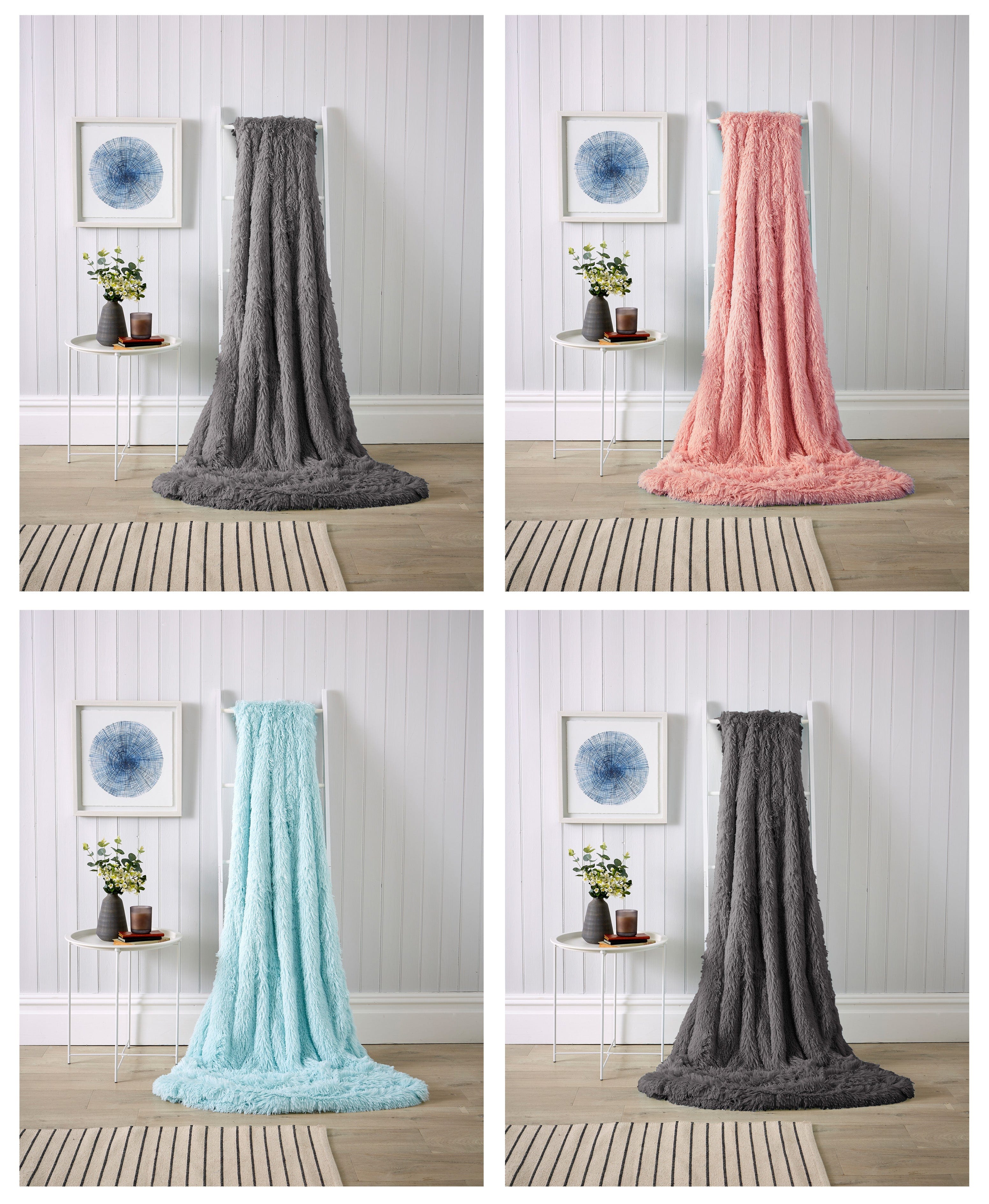 Oversized Chunky Soft Fleece Blanket