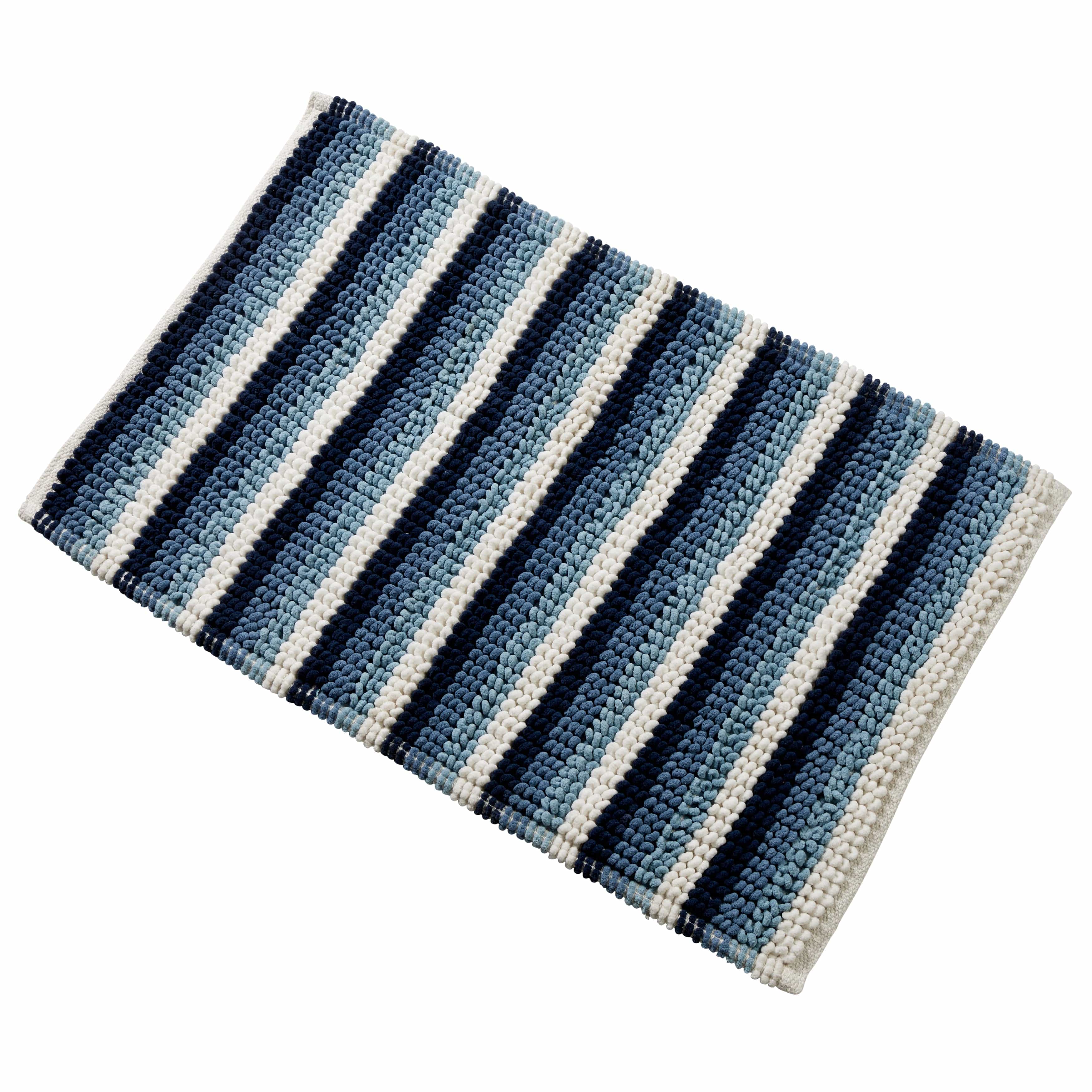 Soft Absorbent Stripe Bathmat