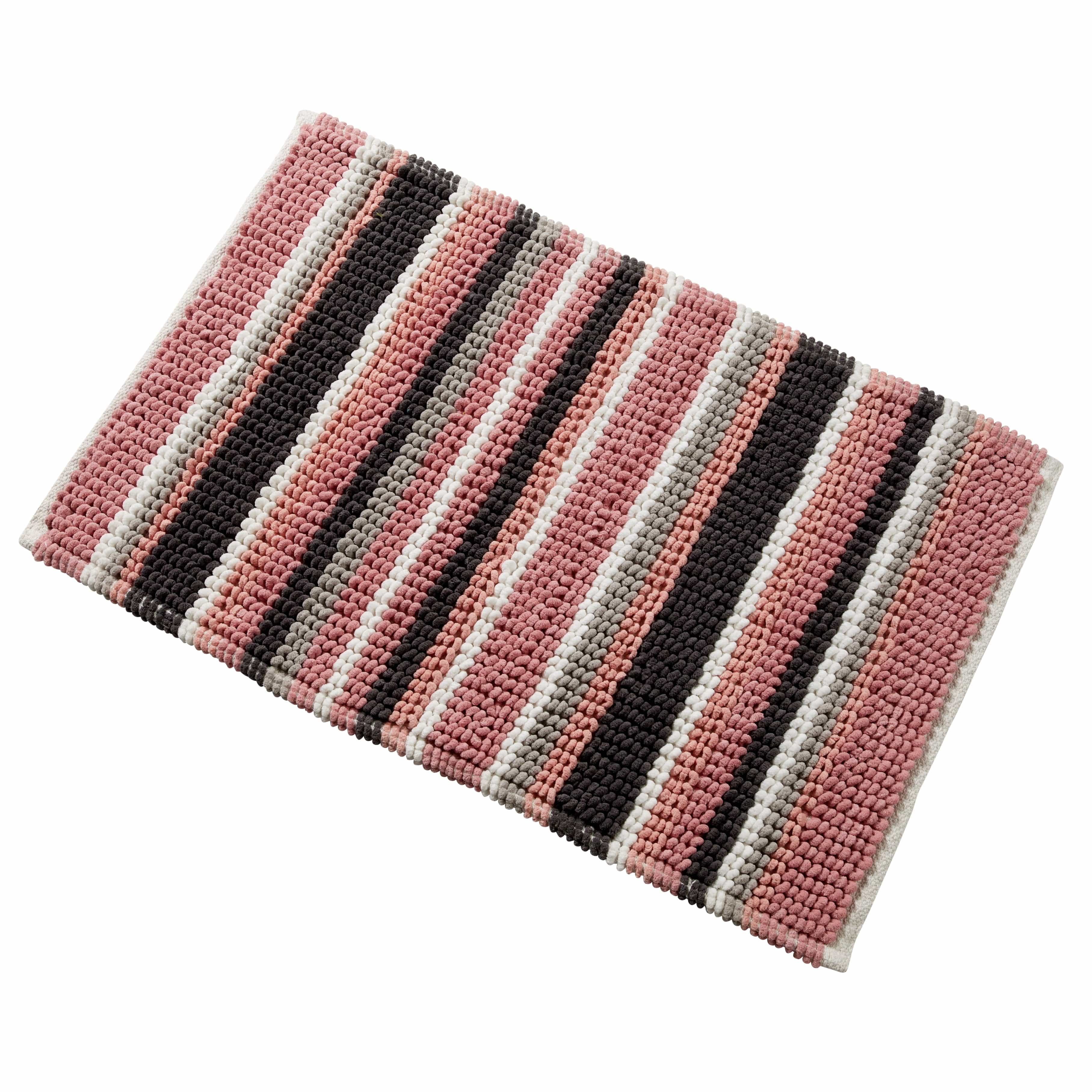 Soft Absorbent Stripe Bathmat