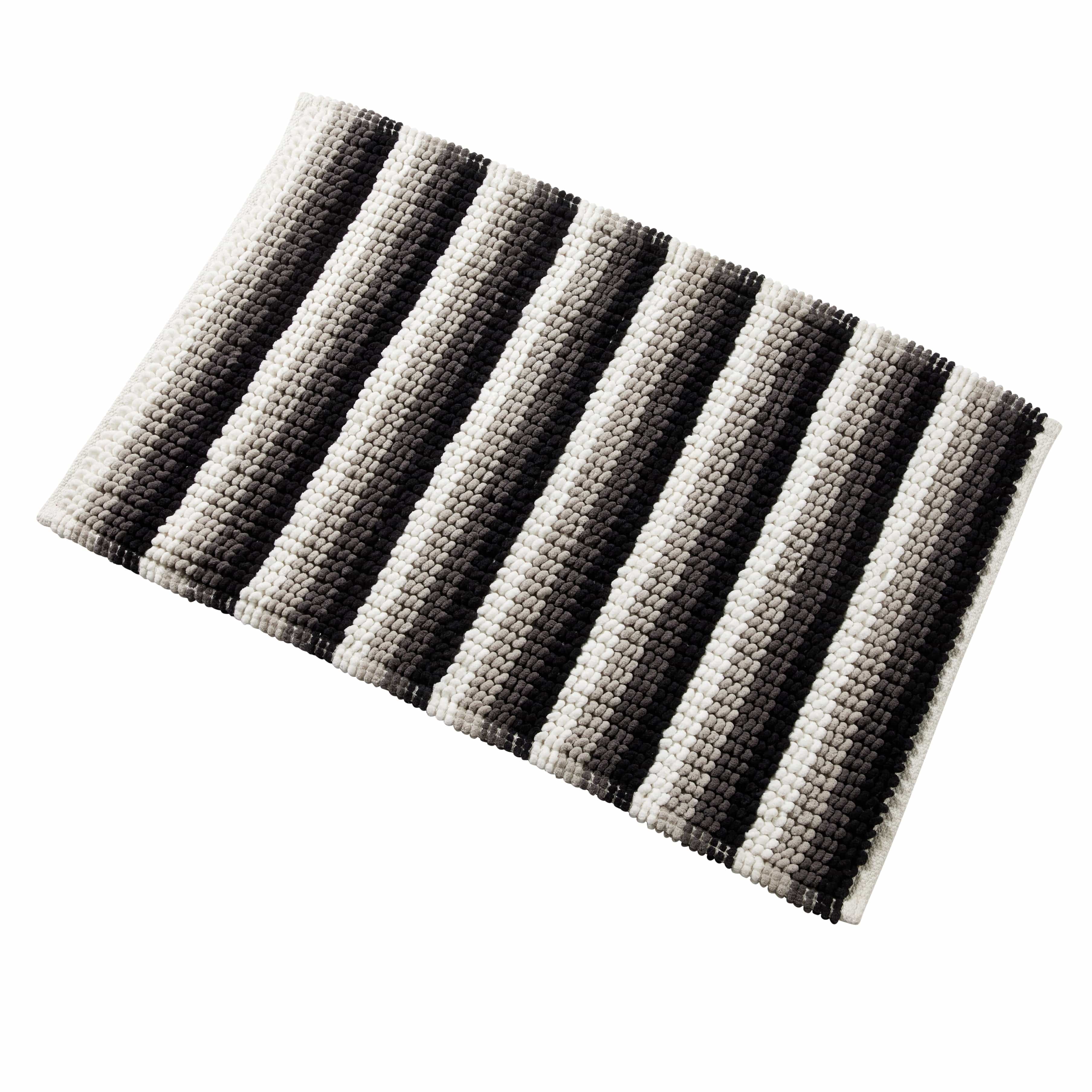 Soft Absorbent Stripe Bathmat