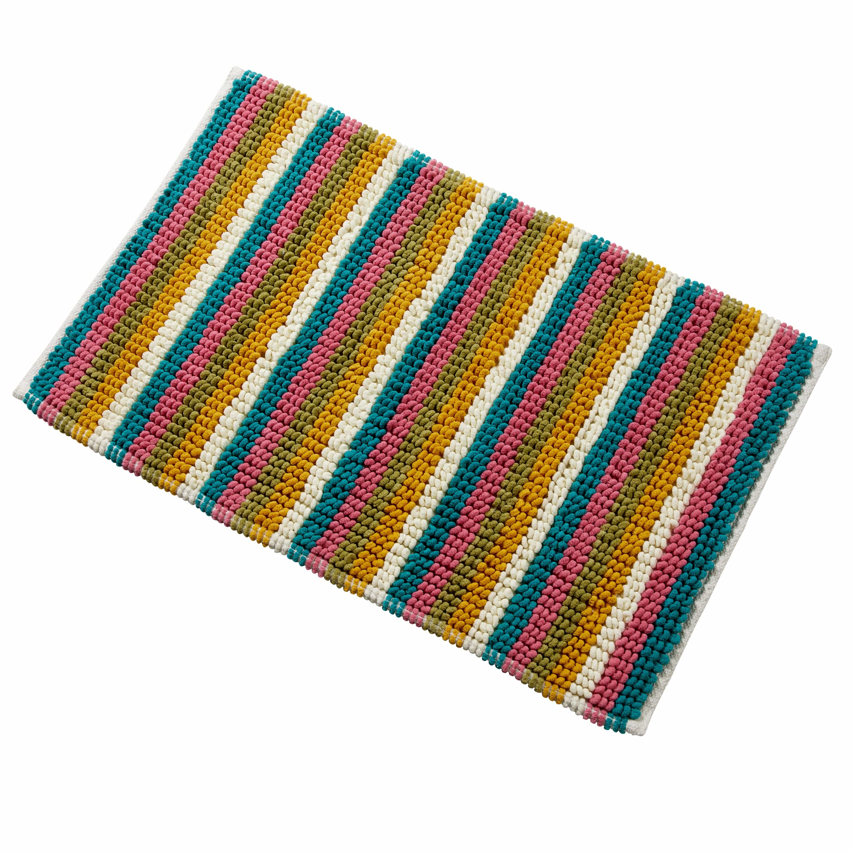 Soft Absorbent Stripe Bathmat